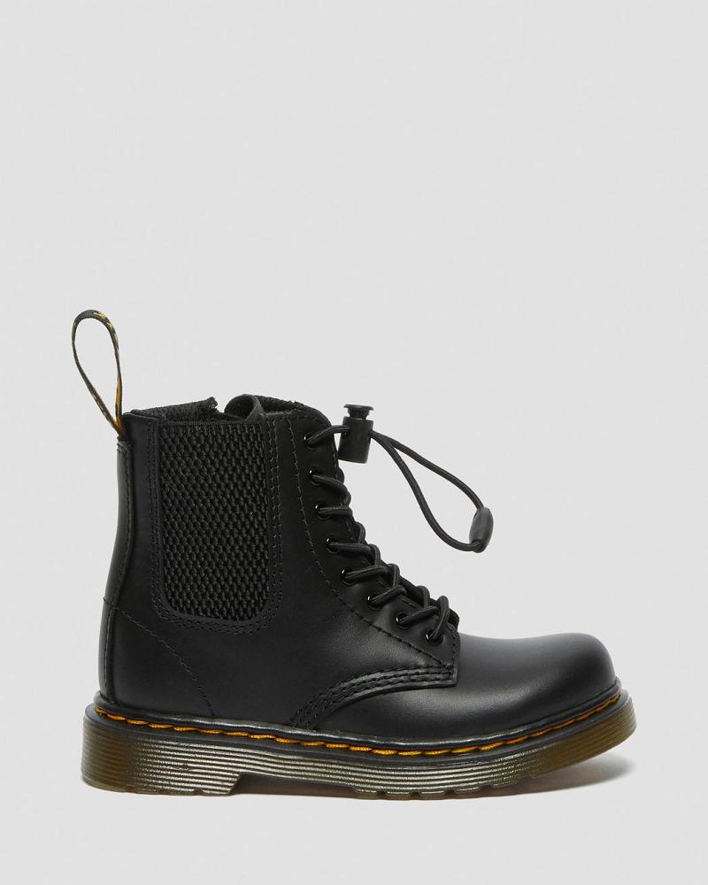 Botas Casuales Dr Martens Toddler 1460 Harper Cuero Niños Negros | MX 158AHK